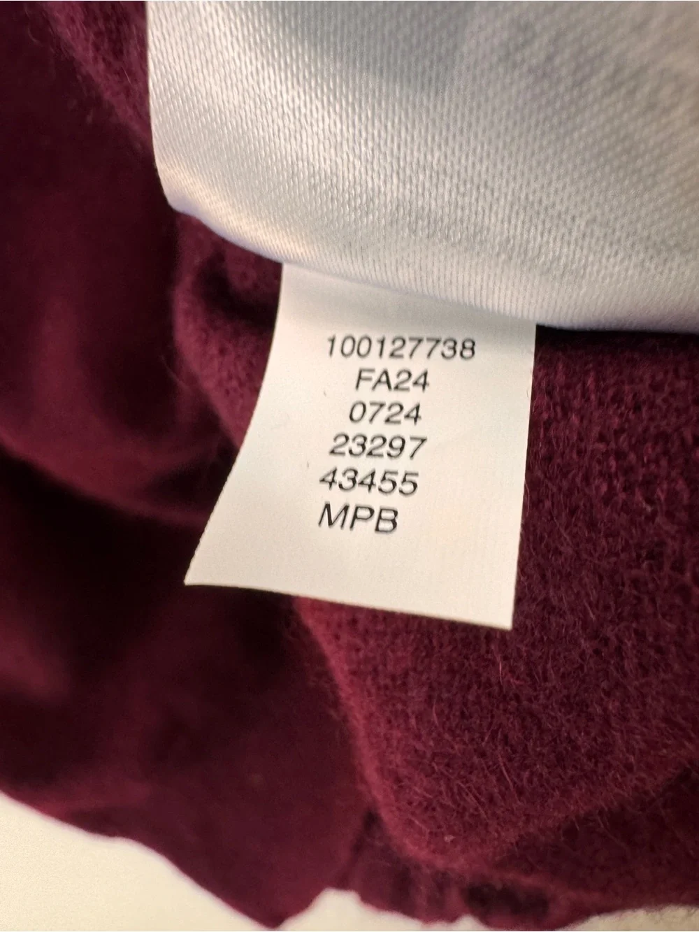 Club Room Sweater Mens Medium Burgundy 100% Cashmere 1/4 Zip Mock Neck Pullover